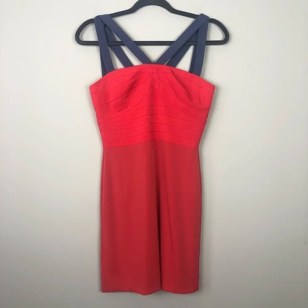 BCBGENERATION | Red Bustier Dress Strappy Small